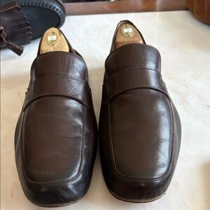 Men's Brown Leather Loafers